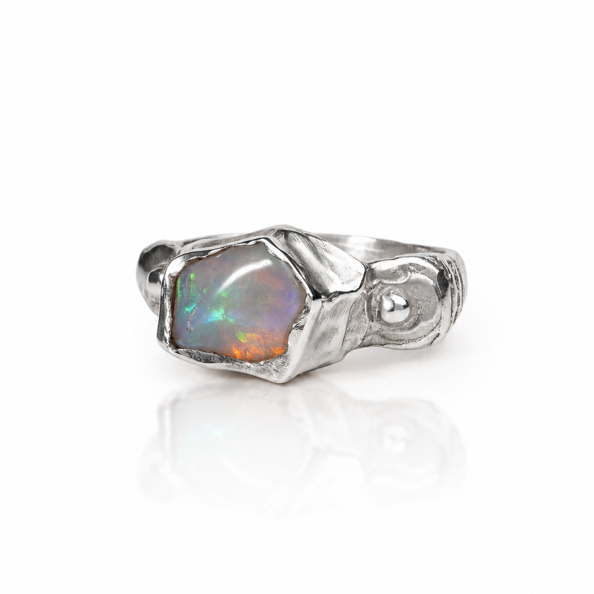 Iridescence Opal Ring