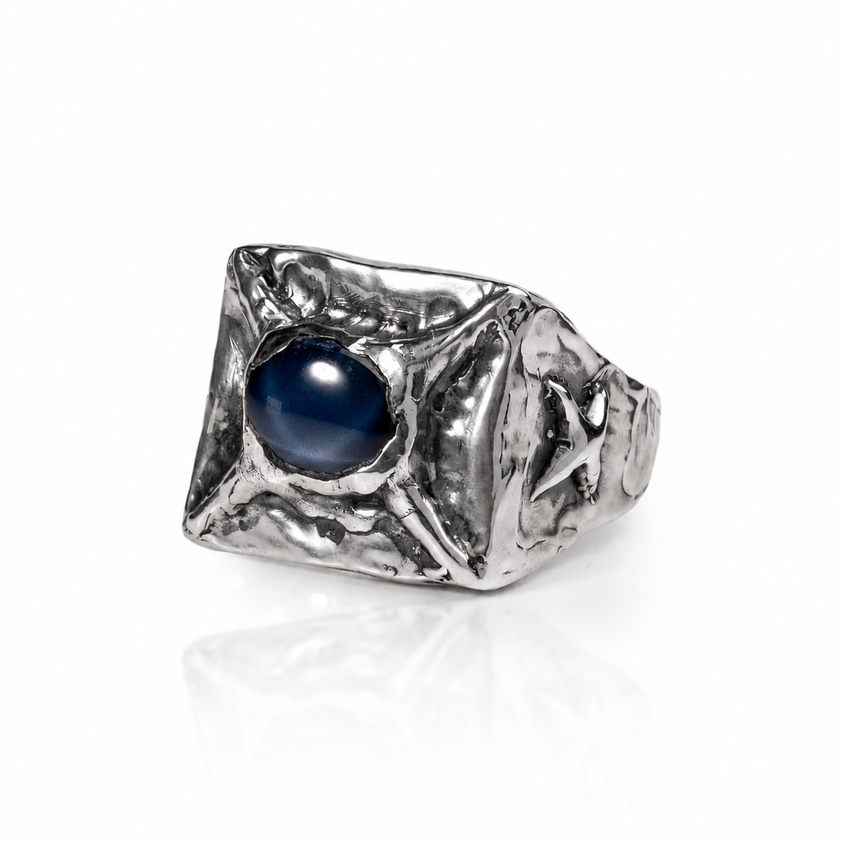 Obsidian Eye Ring